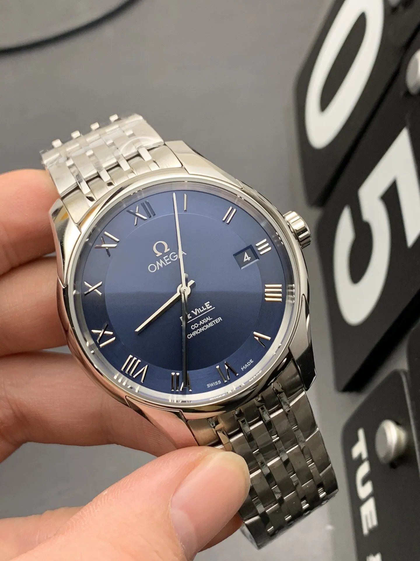 VS Factory Omega De Ville Prestige 39.5mm Blue Dial (424.10.40.20.03.001) 1:1 Super Clone - DD2500 Movement - VS Factory Official photo 3