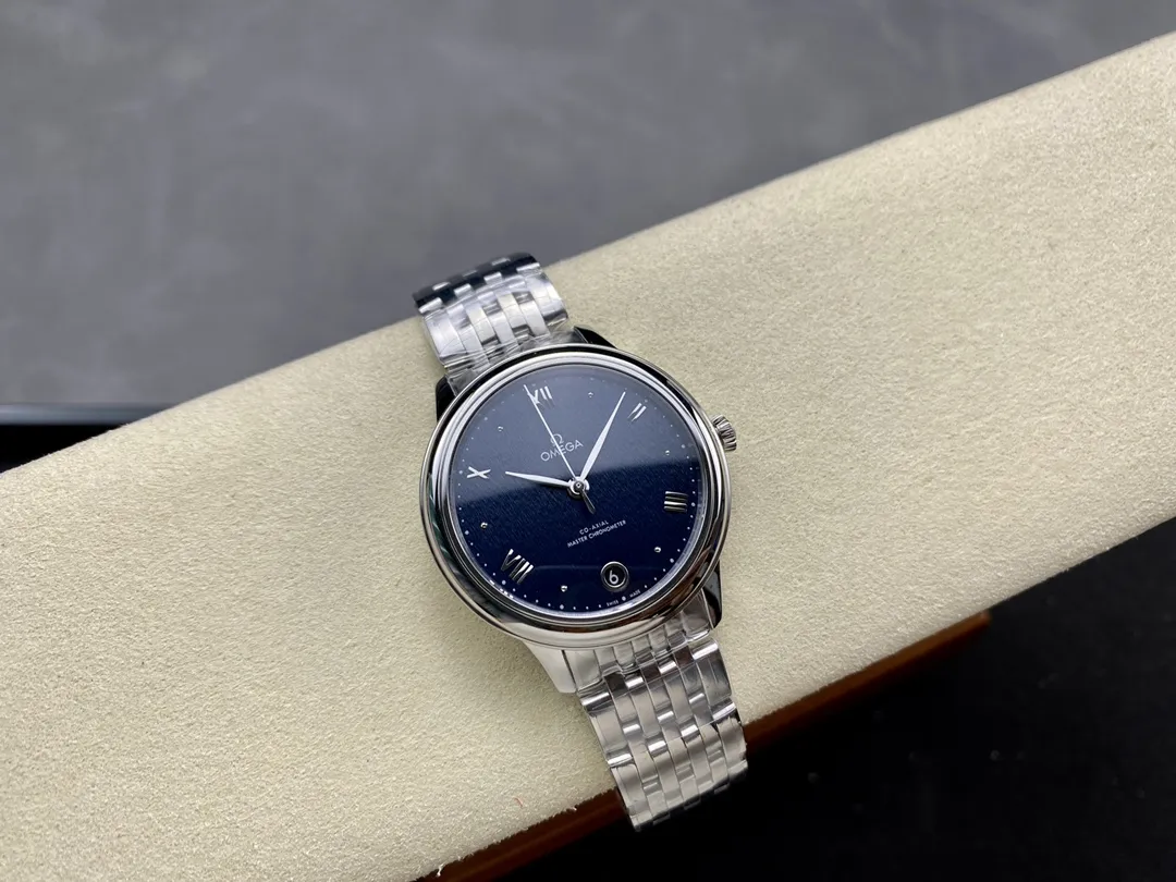 VS Factory Omega De Ville Prestige 40mm Dark Blue Dial Stainless Steel Bracelet (434.10.40.20.03.001) 1:1 Super Clone - DD8800 Movement - VS Factory Official photo 5