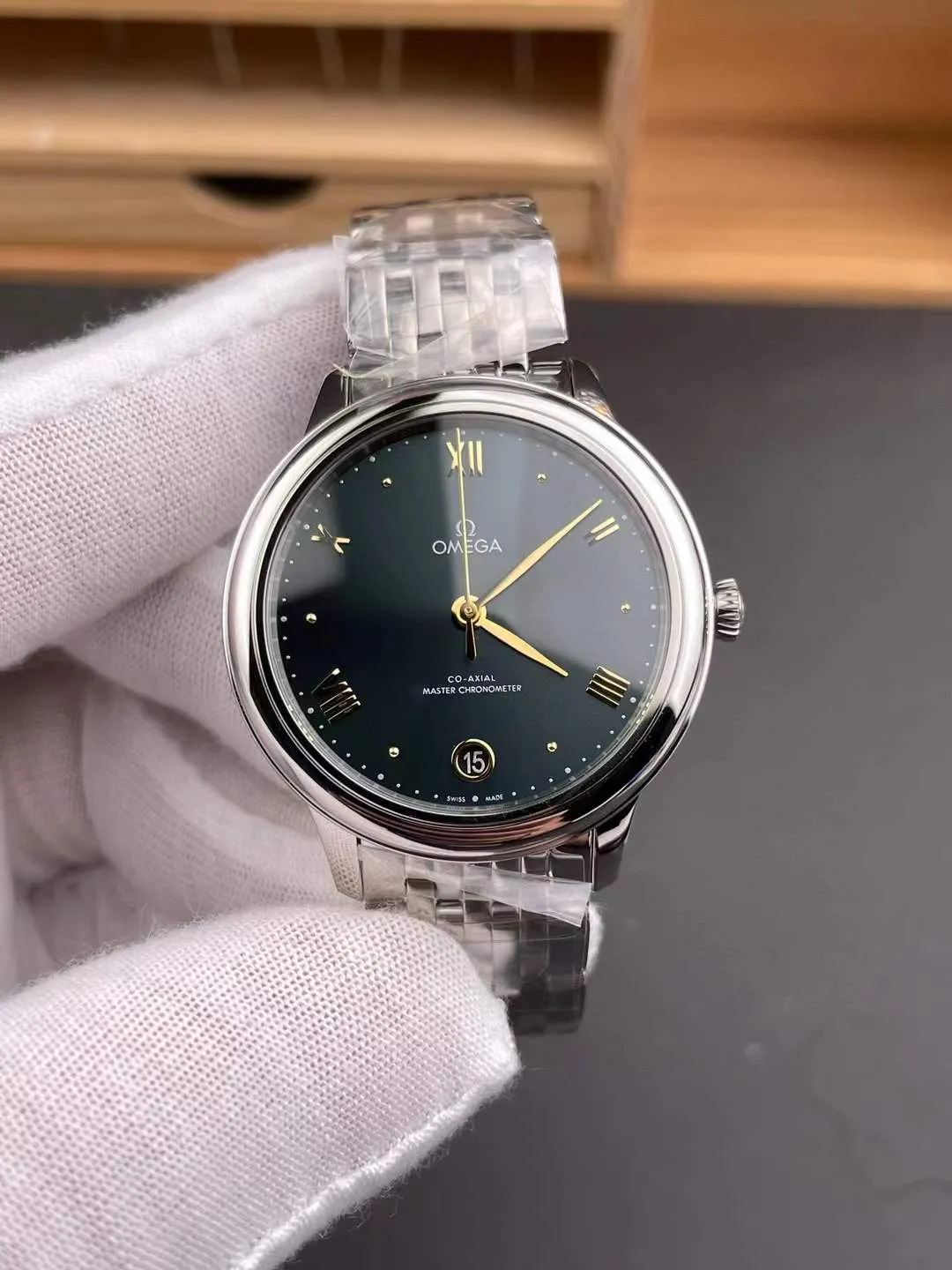 VS Factory Omega De Ville Prestige 40mm "Pine Green" (434.10.40.20.10.001) 1:1 Super Clone - DD8800 Movement - VS Factory Official photo 4