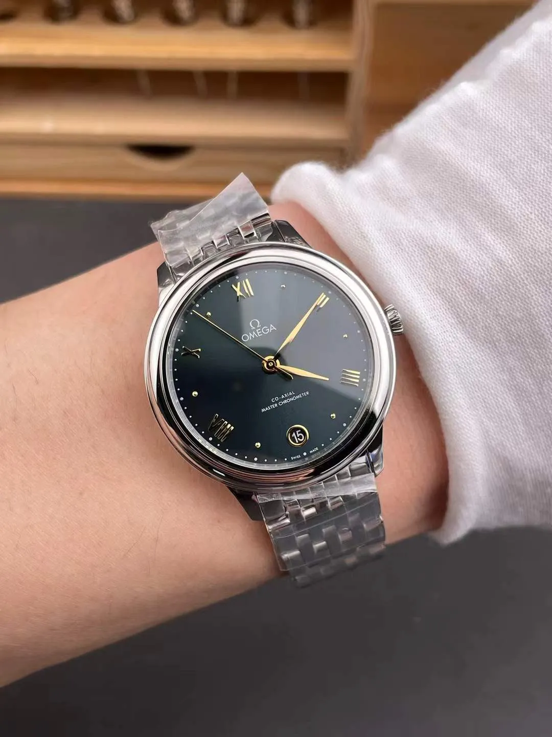 VS Factory Omega De Ville Prestige 40mm "Pine Green" (434.10.40.20.10.001) 1:1 Super Clone - DD8800 Movement - VS Factory Official photo 9