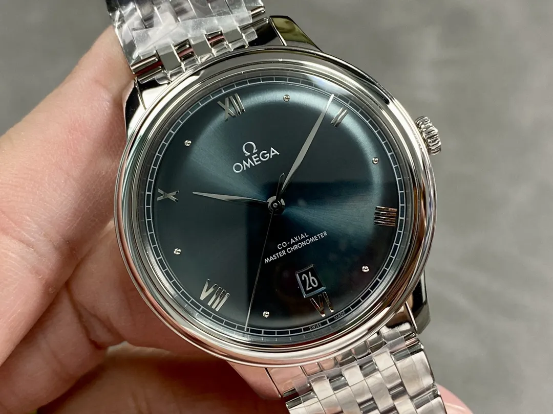 VS Factory Omega De Ville Prestige 40mm Pine Green Dial Stainless Steel Bracelet (434.10.40.20.10.001) 1:1 Super Clone - DD8800 Movement - VS Factory Official photo 4