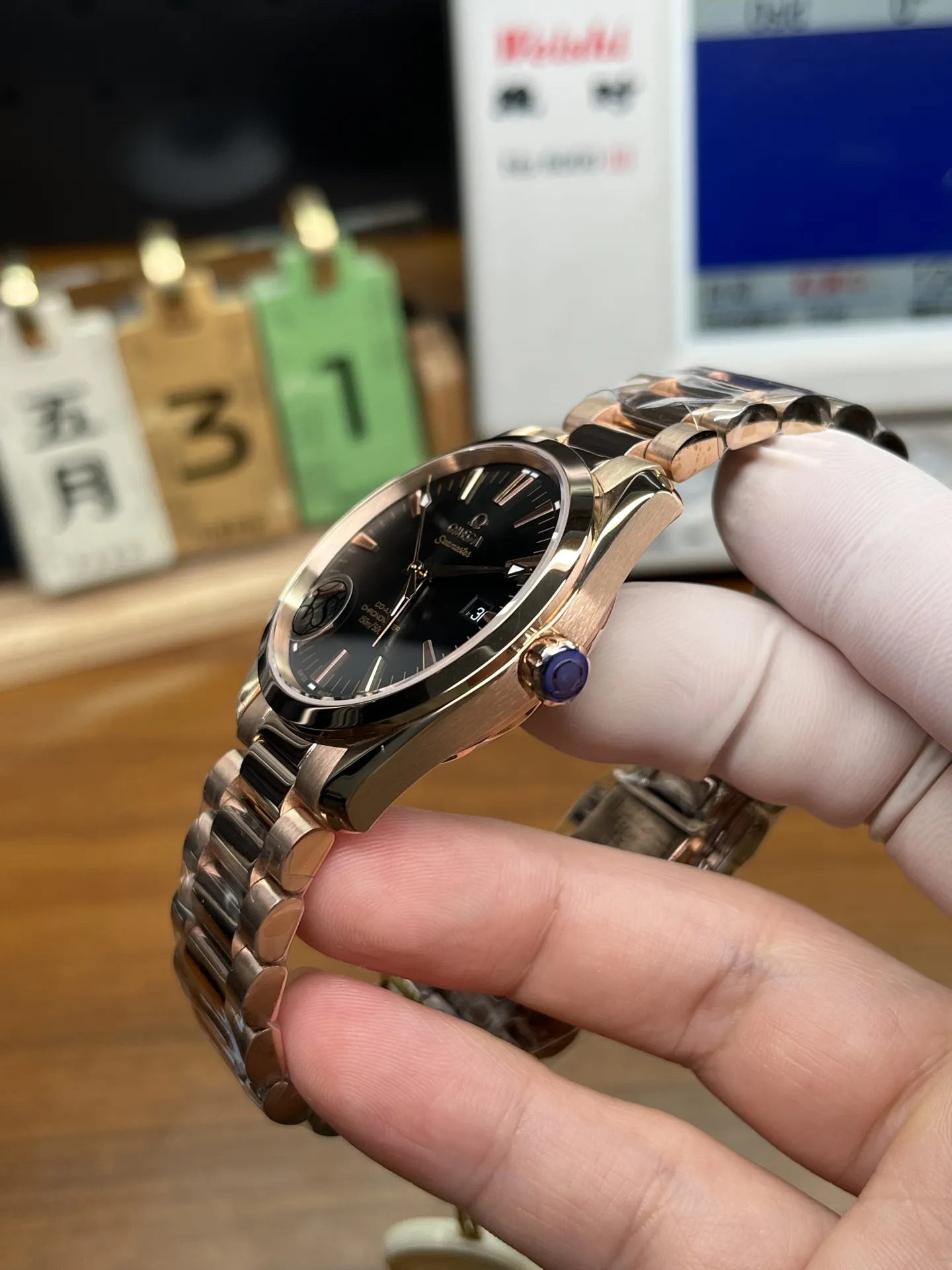 VS Factory Omega Seamaster Aqua Terra 150M 41.5mm Full Red Gold Grey Dial (231.50.42.21.06.002) 1:1 Super Clone – DD8500 Movement - VS Factory Official photo 3