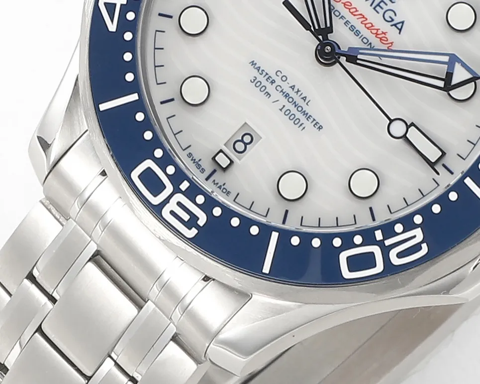 VS Factory Omega Seamaster Diver 300M 42mm White Dial Blue Bezel (210.30.42.20.04.002) 1:1 Super Clone – DD8800 Movement - VS Factory Official photo 5