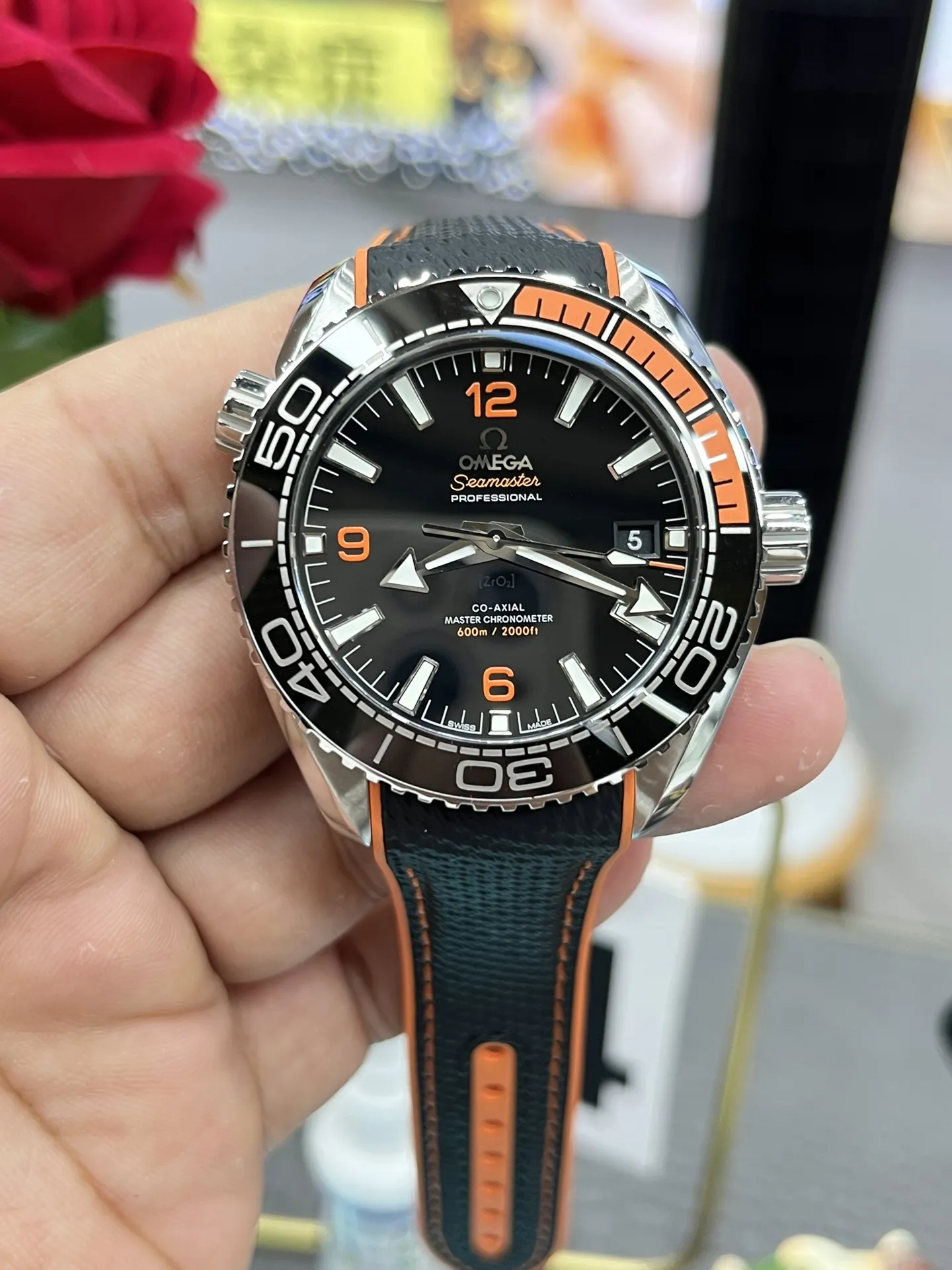 VS Factory Omega Seamaster Planet Ocean 600M 43.5mm Black/Orange Dial (215.32.44.21.01.001) 1:1 Super Clone – DD8900 Movement - VS Factory Official photo 2