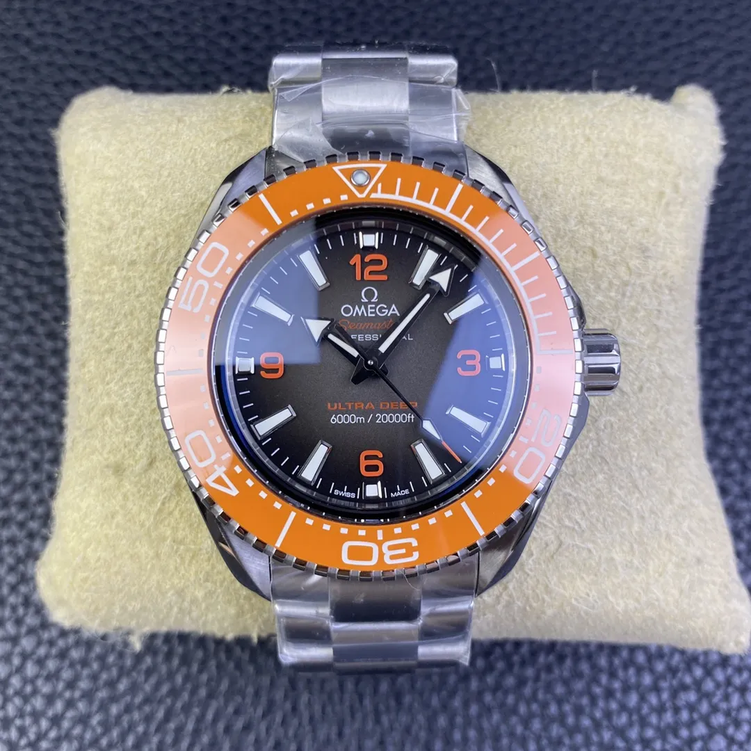 VS Factory Omega Seamaster Ultra Deep 45.5mm Orange Bezel Grey Dial (215.30.46.21.06.001) 1:1 Super Clone – DD8912 Movement - VS Factory Official photo 2