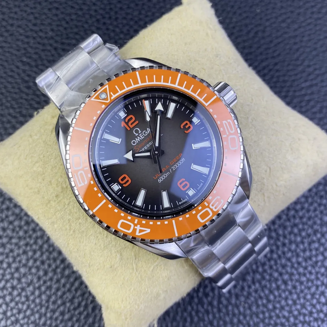 VS Factory Omega Seamaster Ultra Deep 45.5mm Orange Bezel Grey Dial (215.30.46.21.06.001) 1:1 Super Clone – DD8912 Movement - VS Factory Official photo 4