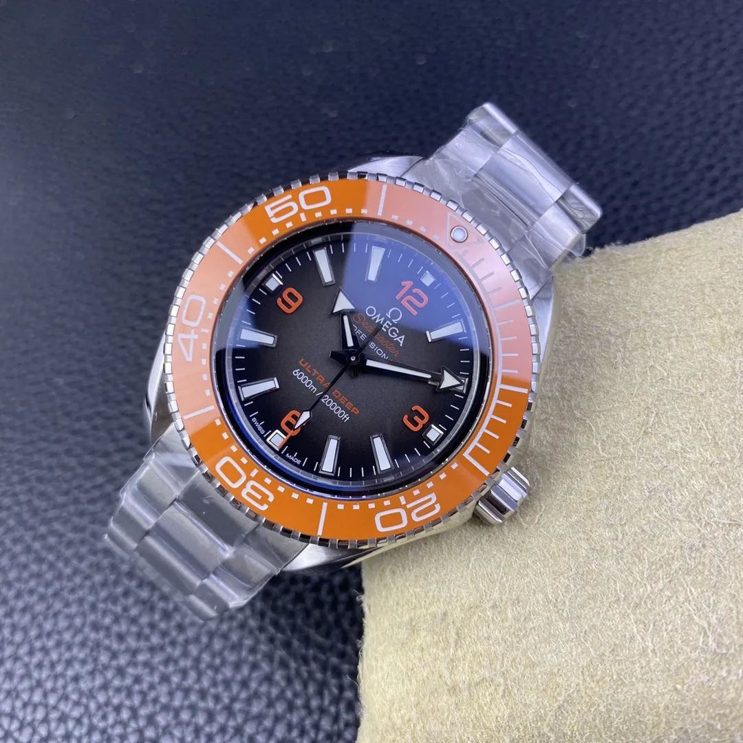 VS Factory Omega Seamaster Ultra Deep 45.5mm Orange Bezel Grey Dial (215.30.46.21.06.001) 1:1 Super Clone – DD8912 Movement - VS Factory Official photo 6