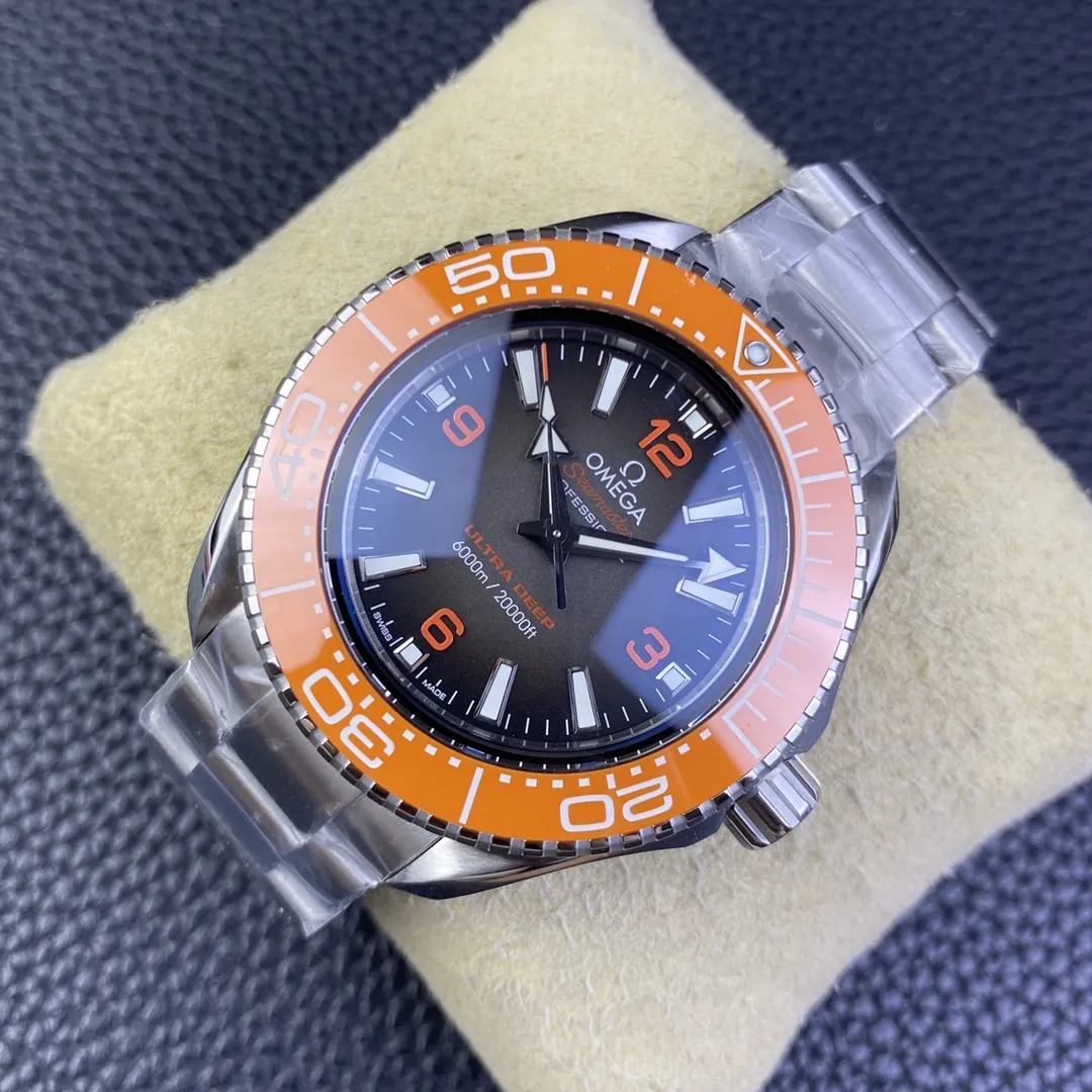 VS Factory Omega Seamaster Ultra Deep 45.5mm Orange Bezel Grey Dial (215.30.46.21.06.001) 1:1 Super Clone – DD8912 Movement - VS Factory Official photo 8
