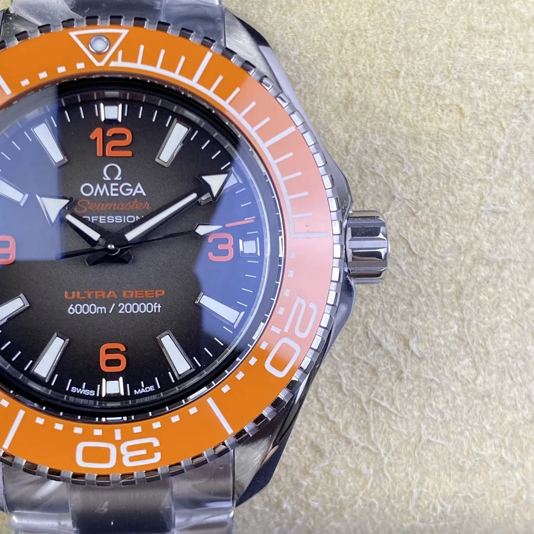 VS Factory Omega Seamaster Ultra Deep 45.5mm Orange Bezel Grey Dial (215.30.46.21.06.001) 1:1 Super Clone – DD8912 Movement - VS Factory Official photo 10