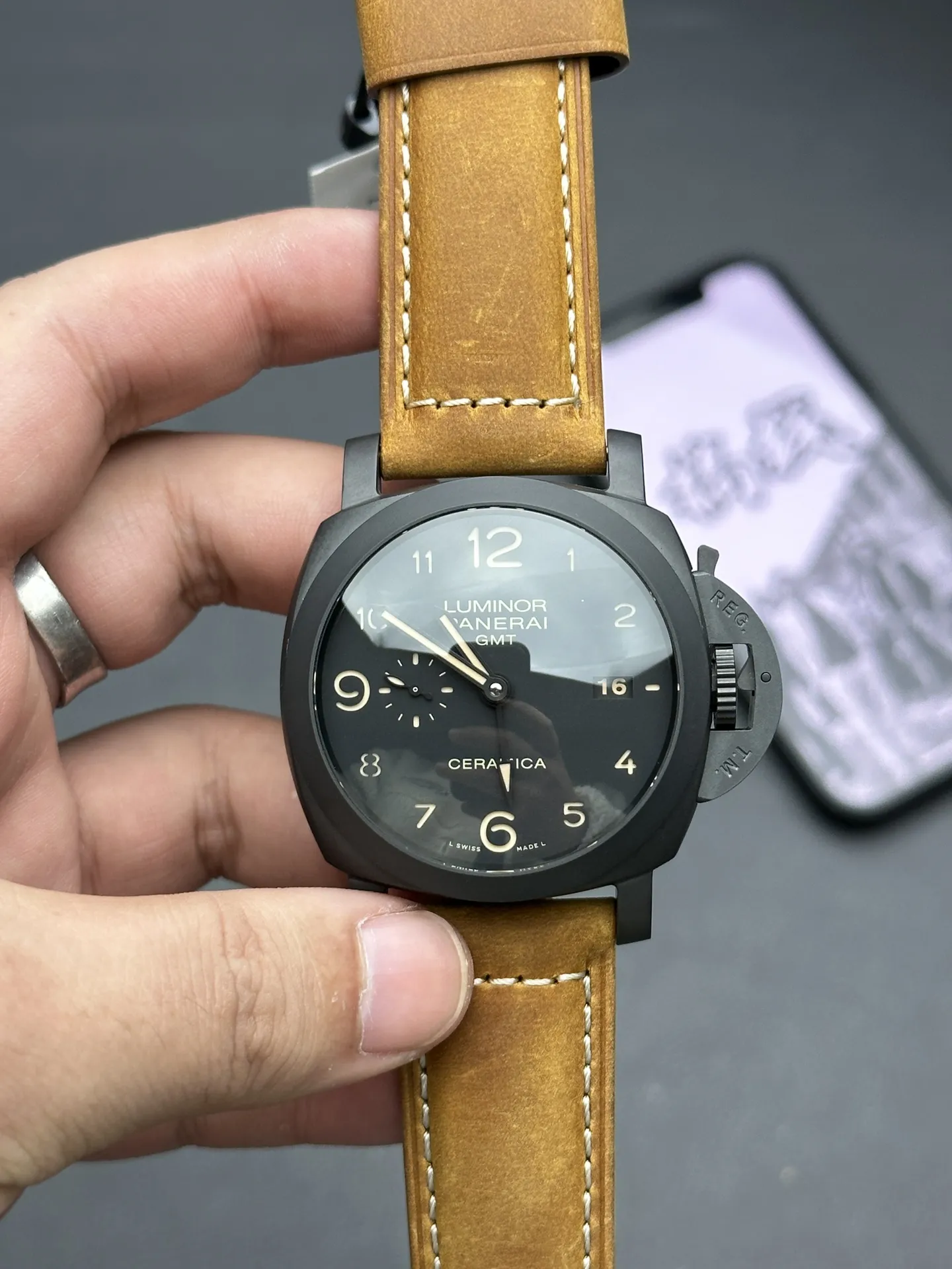 VS Factory Panerai Luminor 1950 GMT Ceramica 44mm PAM00441 1:1 Super Clone - DDP.9001 Movement - VS Factory Official