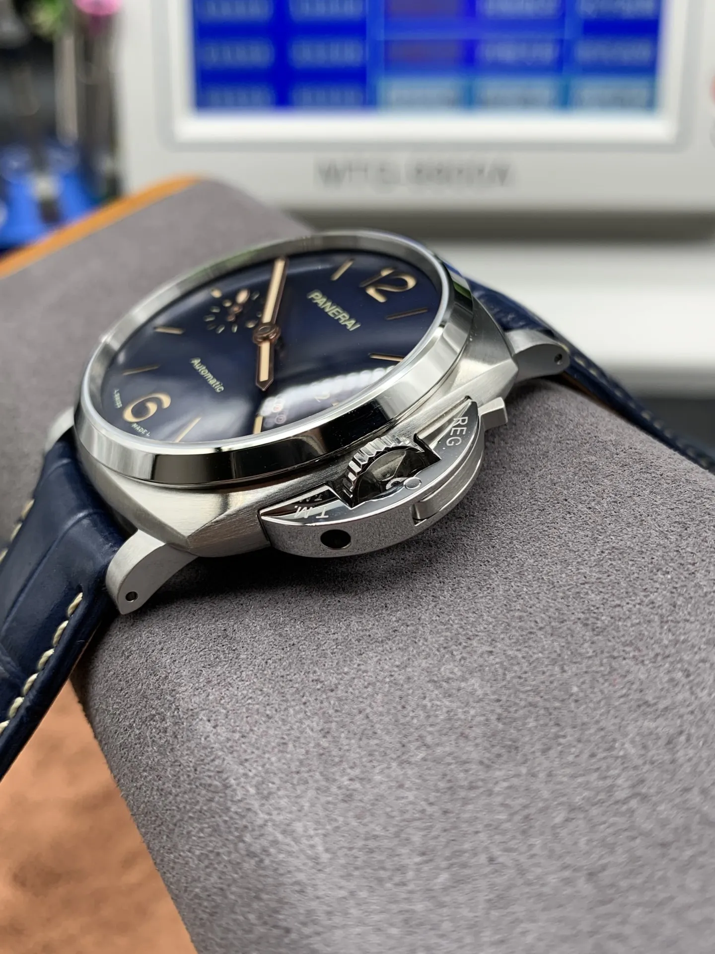 VS Factory Panerai Luminor Due 42mm Blue Dial (PAM00927) 1:1 Super Clone – DDP.900 Movement - VS Factory Official photo 4