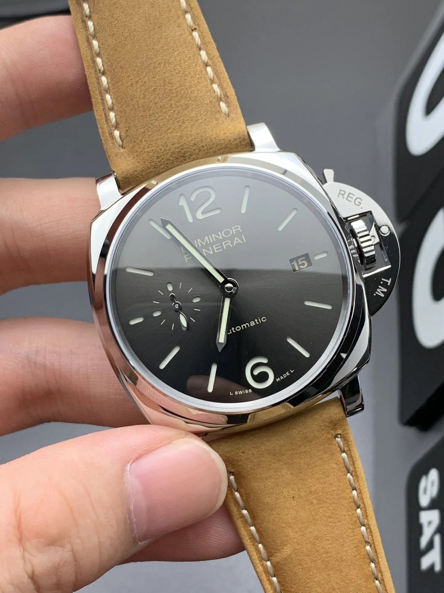 VS Factory Panerai Luminor Due 42mm PAM00904 "Scamosciato Edition" 1:1 Super Clone - DDP.900 Movement - VS Factory Official photo 3