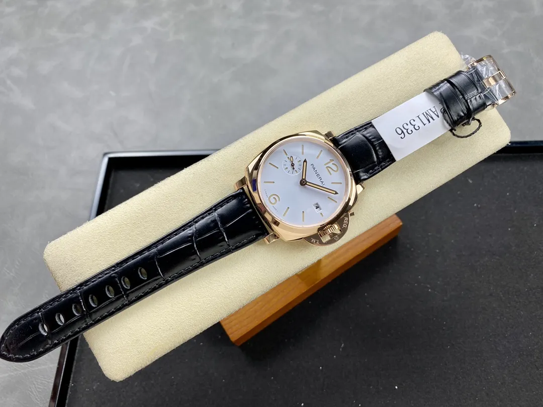 VS Factory Panerai Luminor Due 42mm White Dial Rose Gold Plated Smooth Bezel (PAM01336) 1:1 Super Clone – DDP.900 Movement - VS Factory Official photo 9