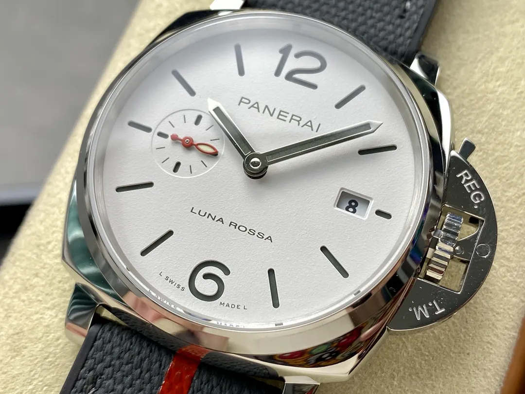 VS Factory Panerai Luminor Due Luna Rossa 42mm White Dial PAM01381 1:1 Super Clone - DD Movement - VS Factory Official photo 3