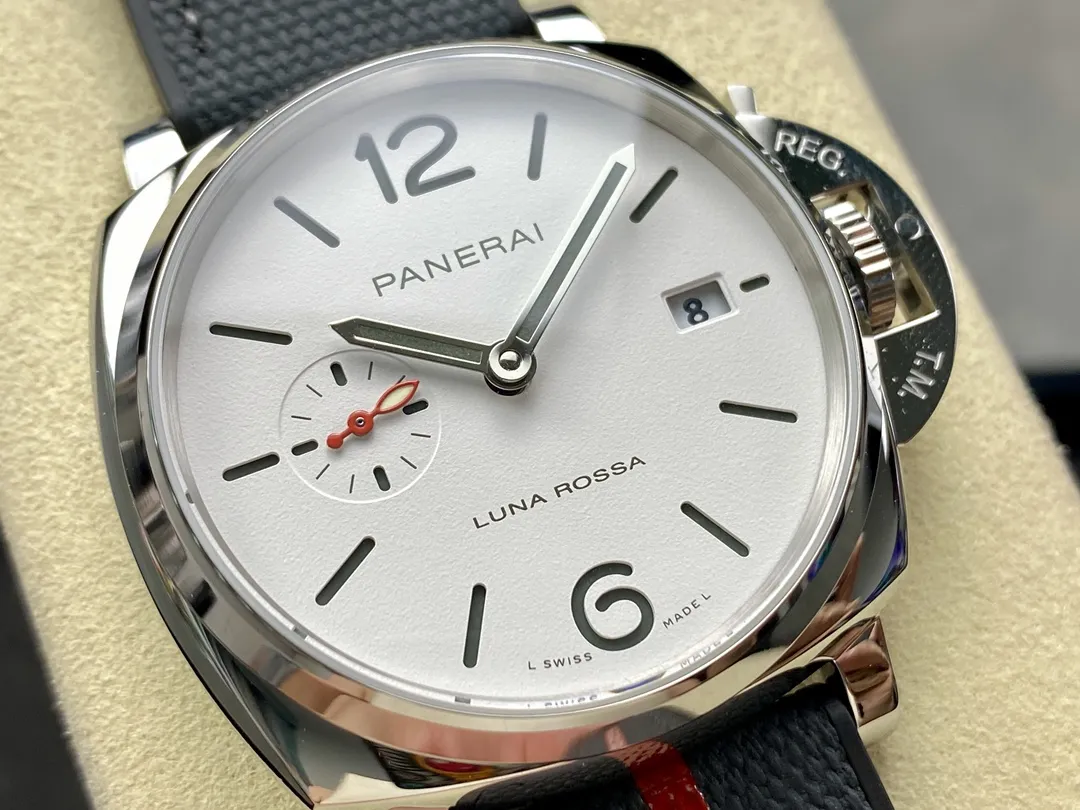 VS Factory Panerai Luminor Due Luna Rossa 42mm White Dial PAM01381 1:1 Super Clone - DD Movement - VS Factory Official photo 4