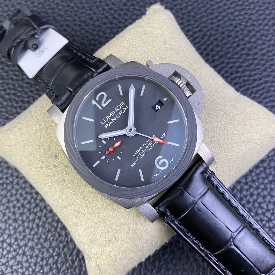 VS Factory Panerai Luminor Luna Rossa GMT 44mm PAM01036 1:1 Super Clone - DDP.9010/GMT Movement - VS Factory Official photo 3