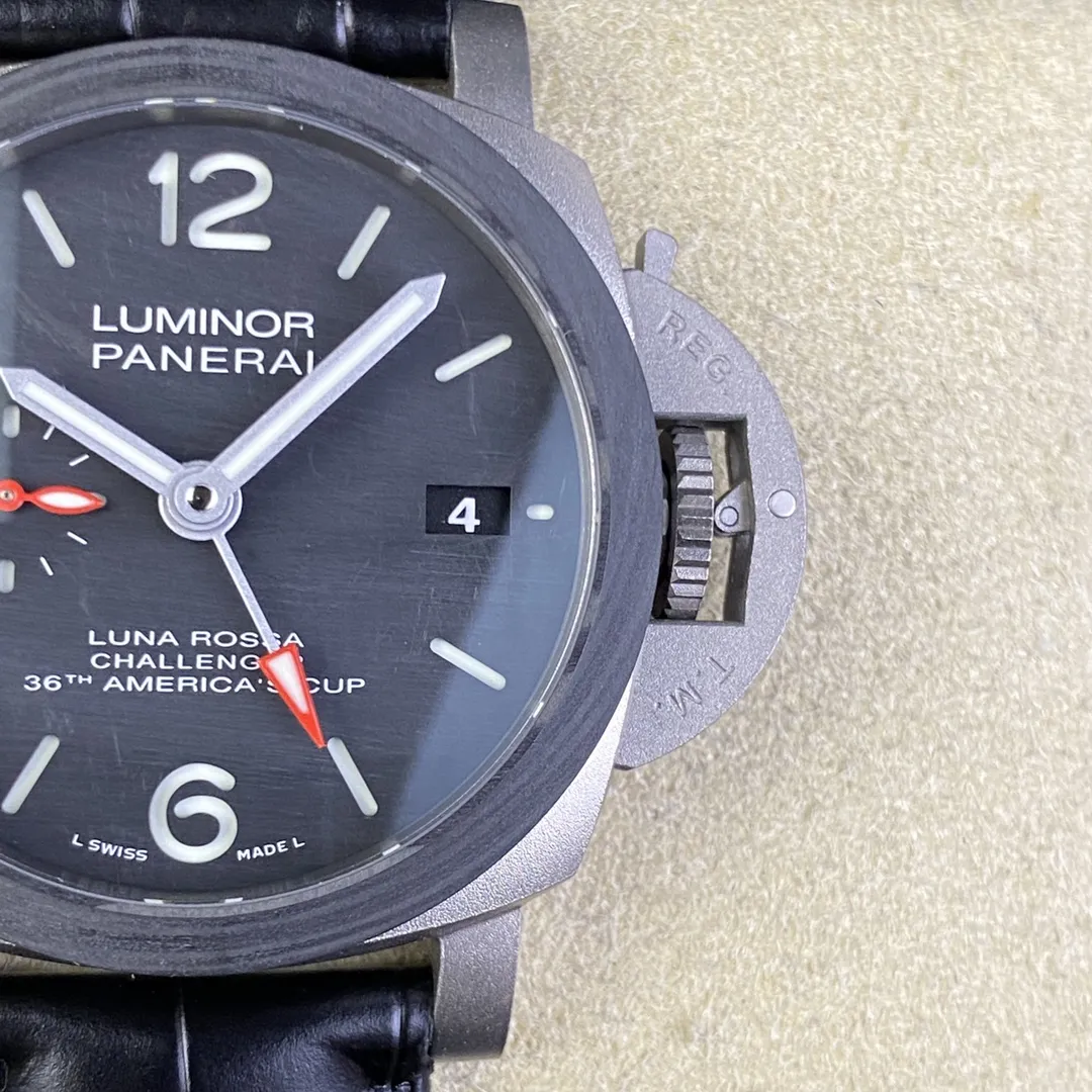 VS Factory Panerai Luminor Luna Rossa GMT 44mm PAM01036 1:1 Super Clone - DDP.9010/GMT Movement - VS Factory Official photo 4