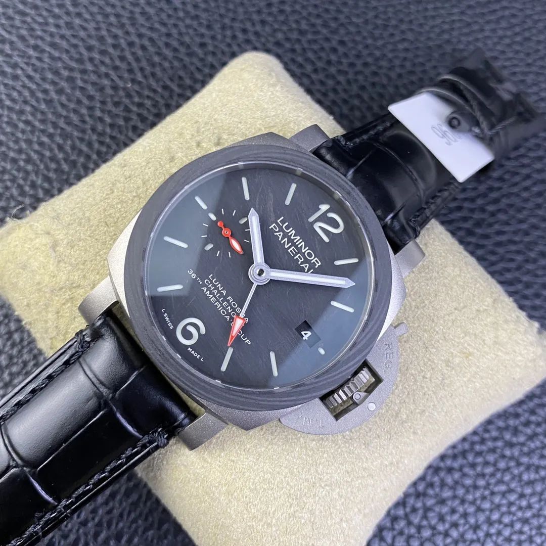 VS Factory Panerai Luminor Luna Rossa GMT 44mm PAM01036 1:1 Super Clone - DDP.9010/GMT Movement - VS Factory Official photo 6