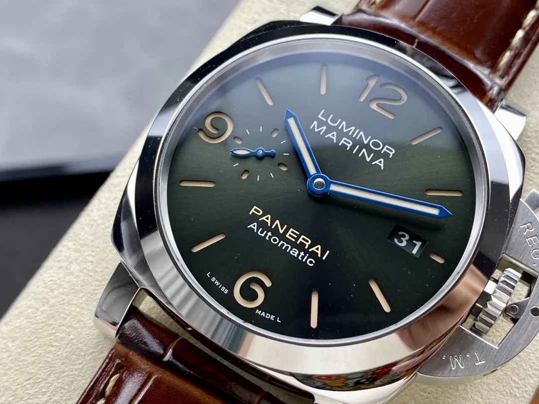 VS Factory Panerai Luminor Marina 44mm Green Sunburst Dial (PAM01116) 1:1 Super Clone – DDP.9010 Movement - VS Factory Official photo 9