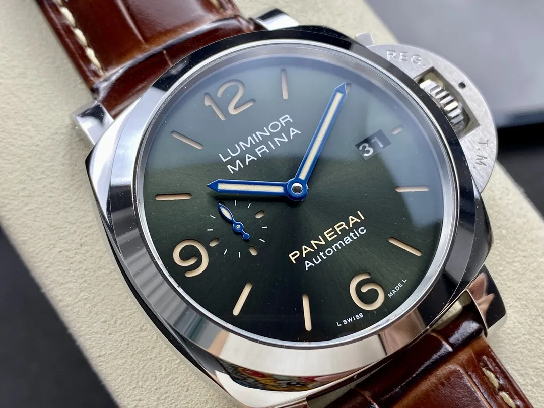 VS Factory Panerai Luminor Marina 44mm Green Sunburst Dial (PAM01116) 1:1 Super Clone – DDP.9010 Movement - VS Factory Official photo 10