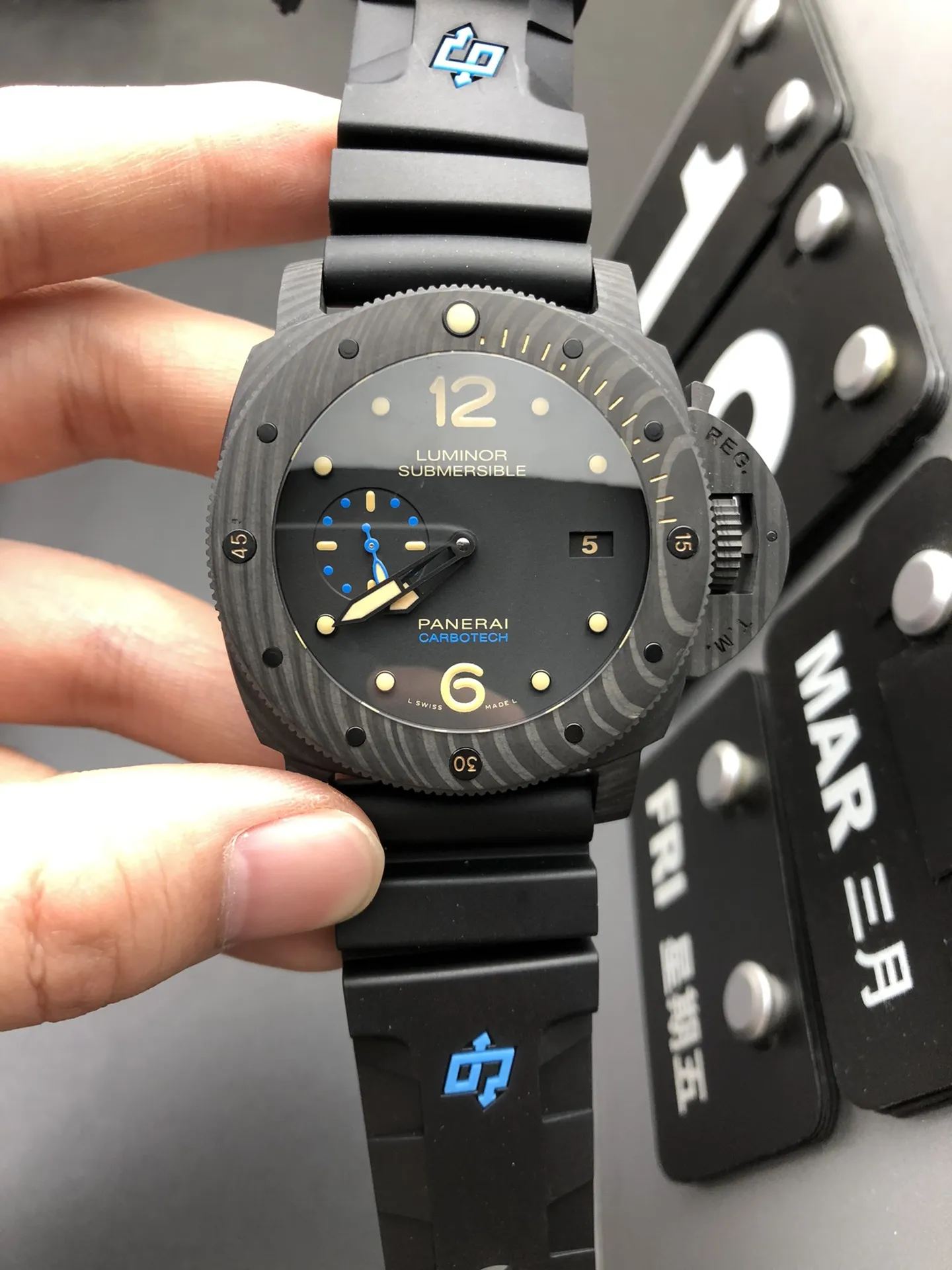 VS Factory Panerai Submersible 1950 Carbotech 47mm PAM00616 1:1 Super Clone - DDP.9000 Movement - VS Factory Official