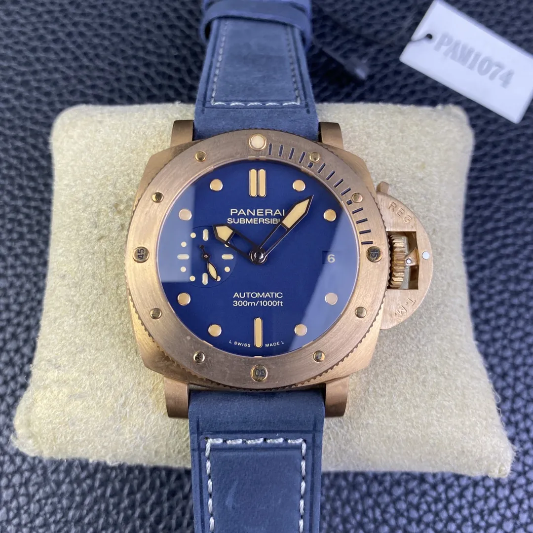 VS Factory Panerai Submersible Bronzo "Blu Abisso" 42mm PAM01074 1:1 Super Clone - DDP.900 Movement - VS Factory Official