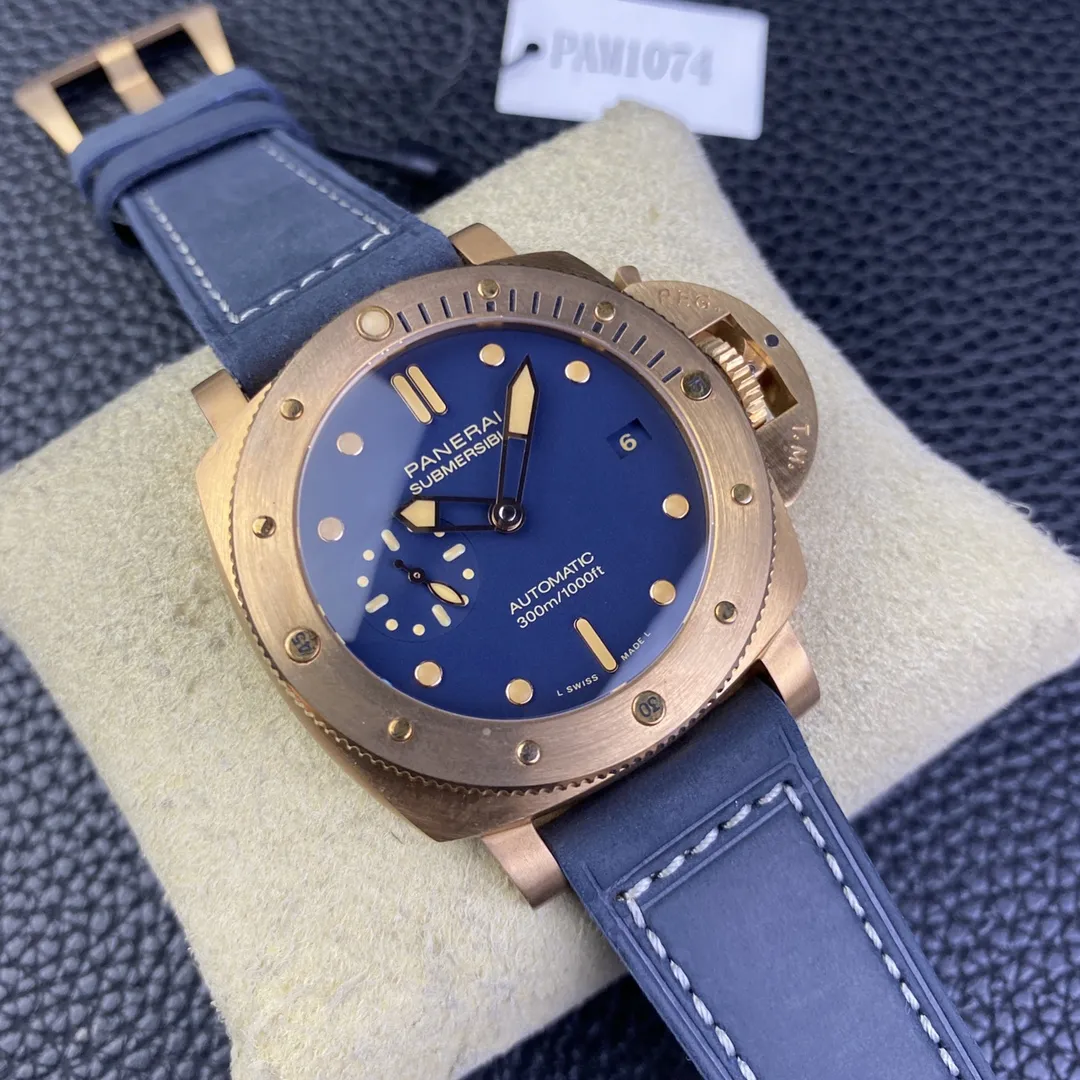 VS Factory Panerai Submersible Bronzo "Blu Abisso" 42mm PAM01074 1:1 Super Clone - DDP.900 Movement - VS Factory Official photo 4