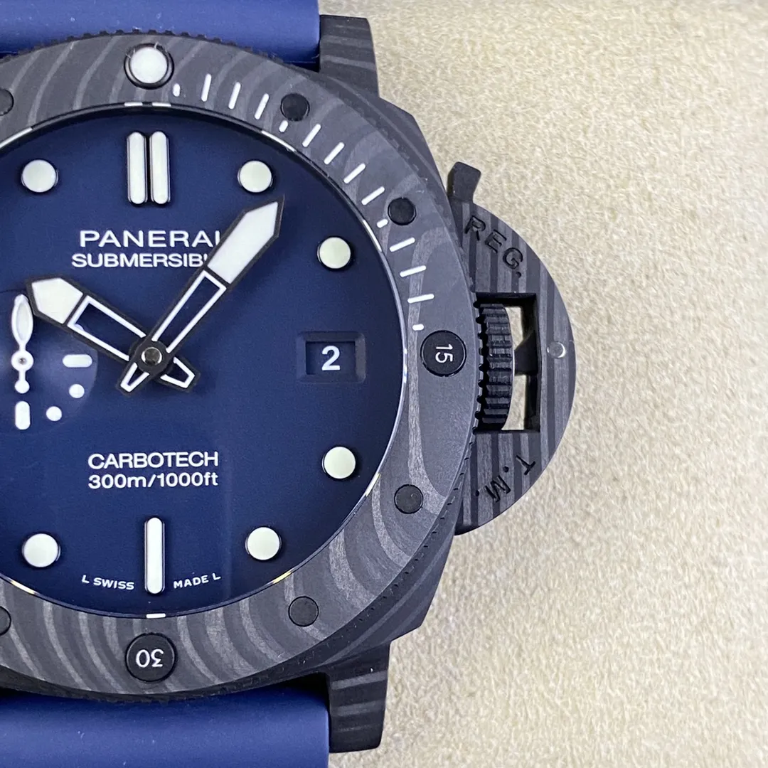 VS Factory Panerai Submersible Carbotech 44mm Blue Dial (PAM01232) 1:1 Super Clone – DDP.9000 Movement - VS Factory Official photo 3