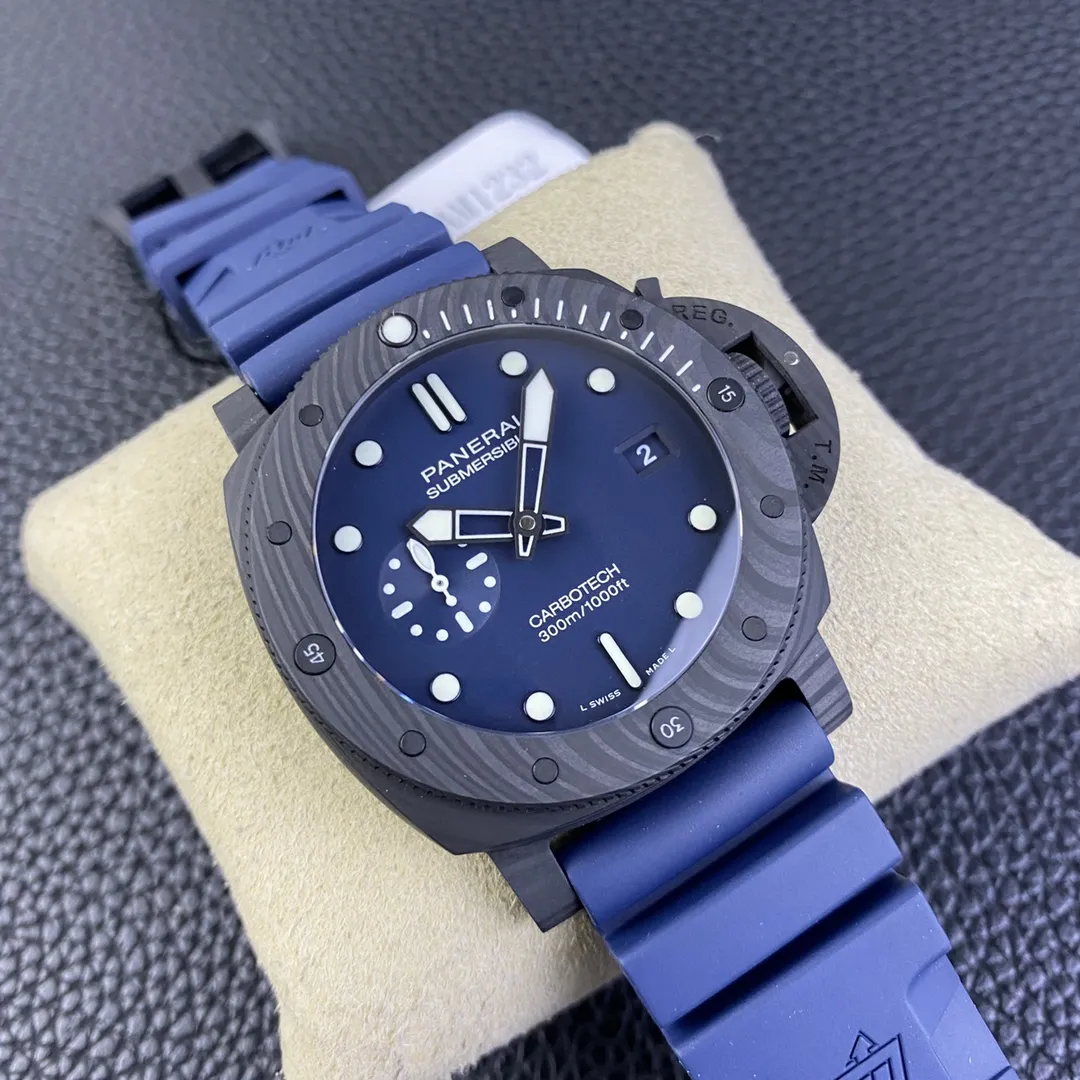VS Factory Panerai Submersible Carbotech 44mm Blue Dial (PAM01232) 1:1 Super Clone – DDP.9000 Movement - VS Factory Official photo 4