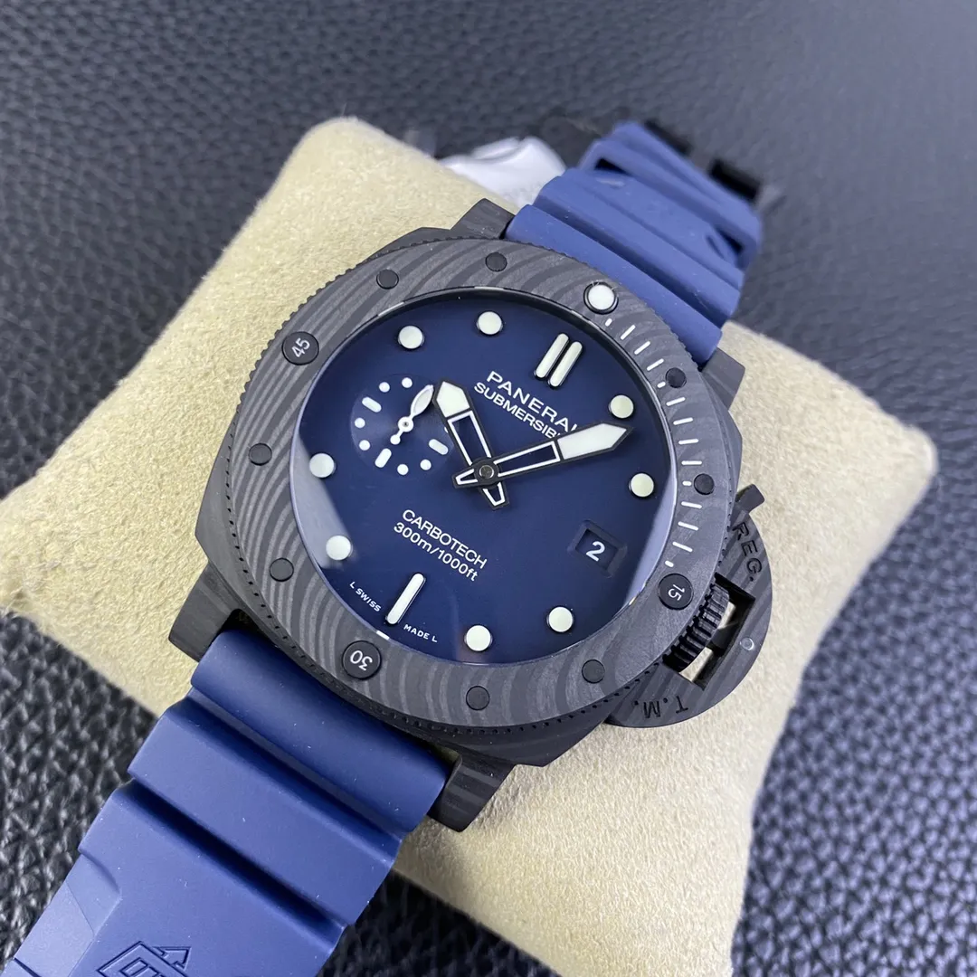 VS Factory Panerai Submersible Carbotech 44mm Blue Dial (PAM01232) 1:1 Super Clone – DDP.9000 Movement - VS Factory Official photo 5