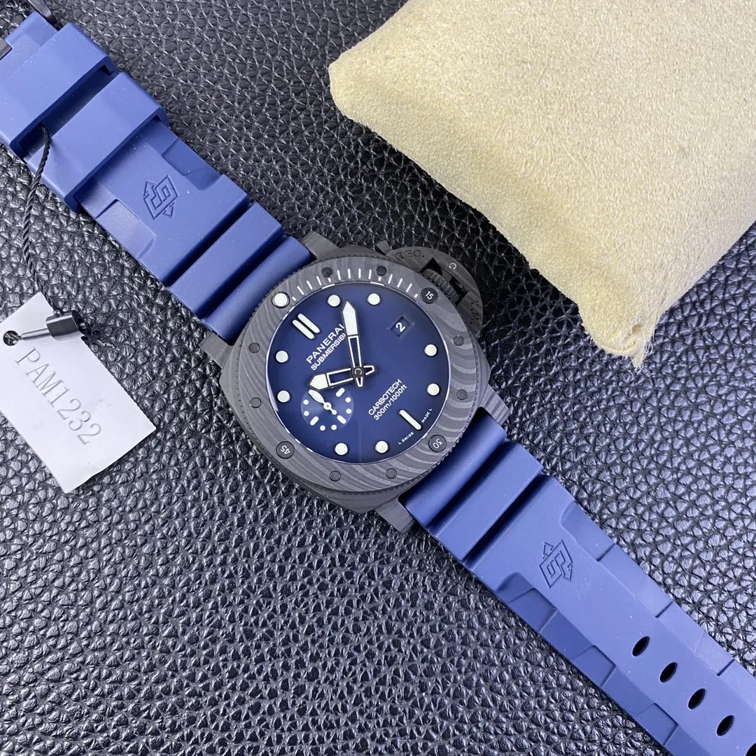 VS Factory Panerai Submersible Carbotech 44mm Blue Dial (PAM01232) 1:1 Super Clone – DDP.9000 Movement - VS Factory Official photo 6