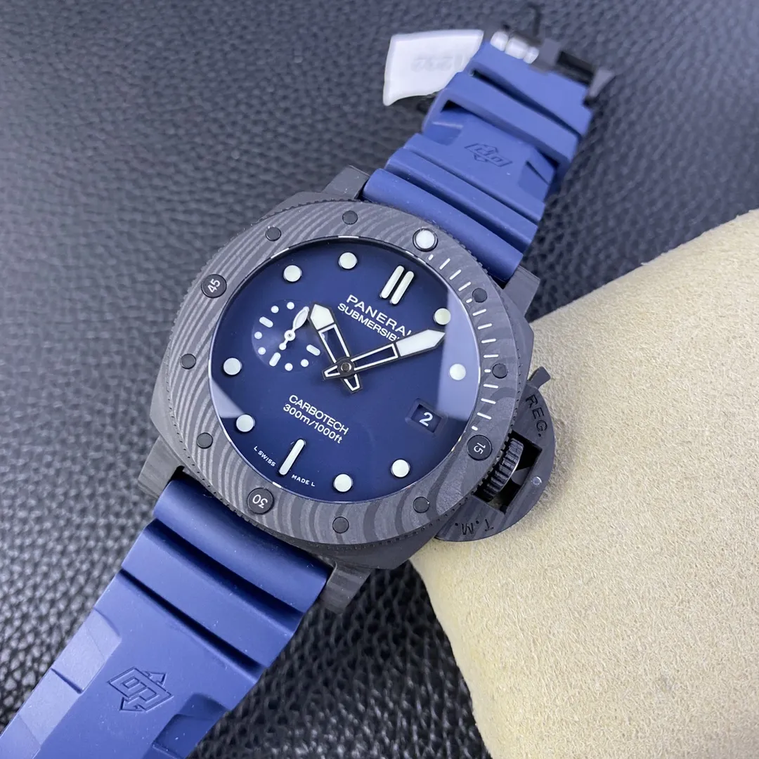 VS Factory Panerai Submersible Carbotech 44mm Blue Dial (PAM01232) 1:1 Super Clone – DDP.9000 Movement - VS Factory Official photo 7