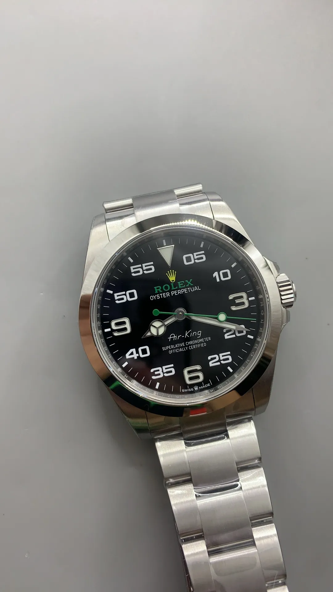 VS Factory Rolex Air-King 40mm Black Dial Smooth Bezel Oyster Bracelet (126900) 1:1 Super Clone - DD3230 Movement - VS Factory Official photo 4