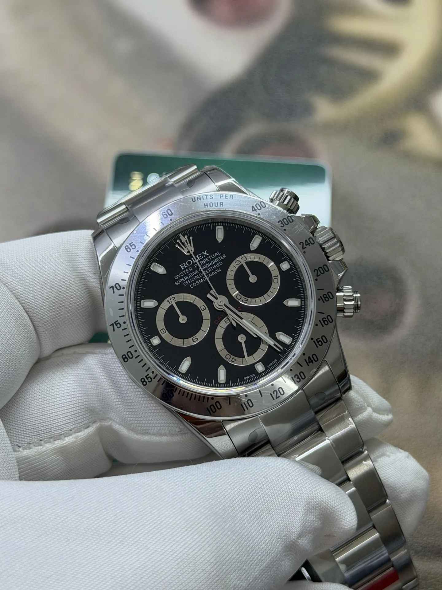 VS Factory Rolex Cosmograph Daytona 40mm Black Dial (116520) 1:1 Super Clone – DD4130 Movement - VS Factory Official photo 3