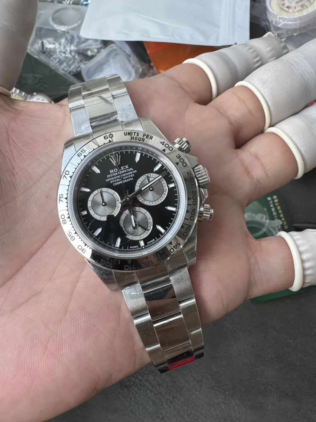 VS Factory Rolex Cosmograph Daytona 40mm Black Dial White Gold (126509) 1:1 Super Clone – DD4131 Movement - VS Factory Official photo 6