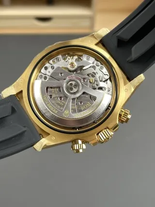 VS Factory Rolex Cosmograph Daytona 40mm Black Dial Yellow Gold Rubber Strap (126518LN) 1:1 Super Clone – DD4131 Movement - VS Factory Official photo 7