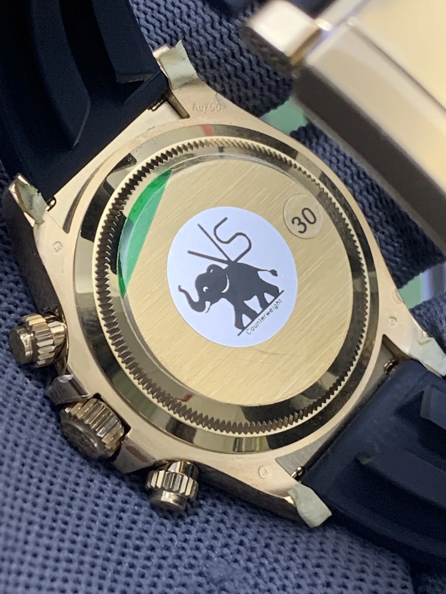 VS Factory Rolex Cosmograph Daytona 40mm Black Panda Dial Yellow Gold Rubber Strap (126518LN) 1:1 Super Clone – DD4131 Movement - VS Factory Official photo 7