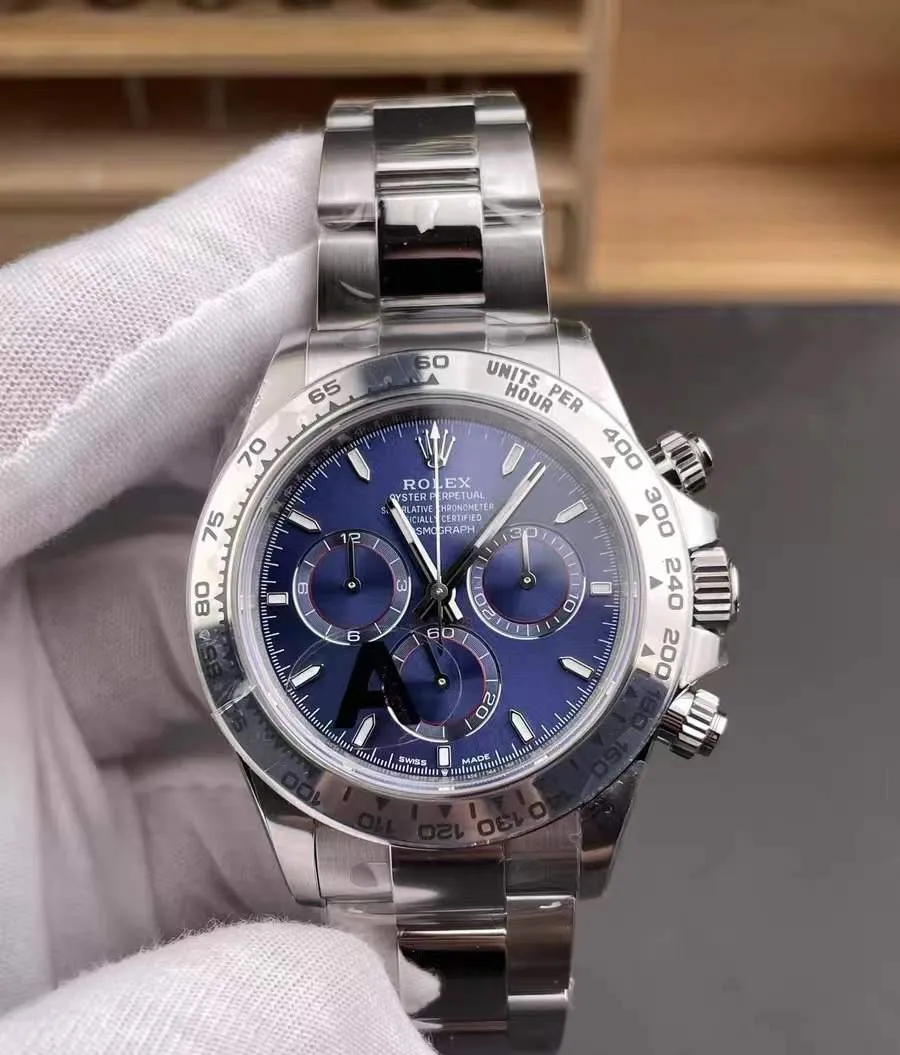 VS Factory Rolex Cosmograph Daytona 40mm Blue Dial White Gold (126509) 1:1 Super Clone – DD4131 Movement - VS Factory Official photo 2