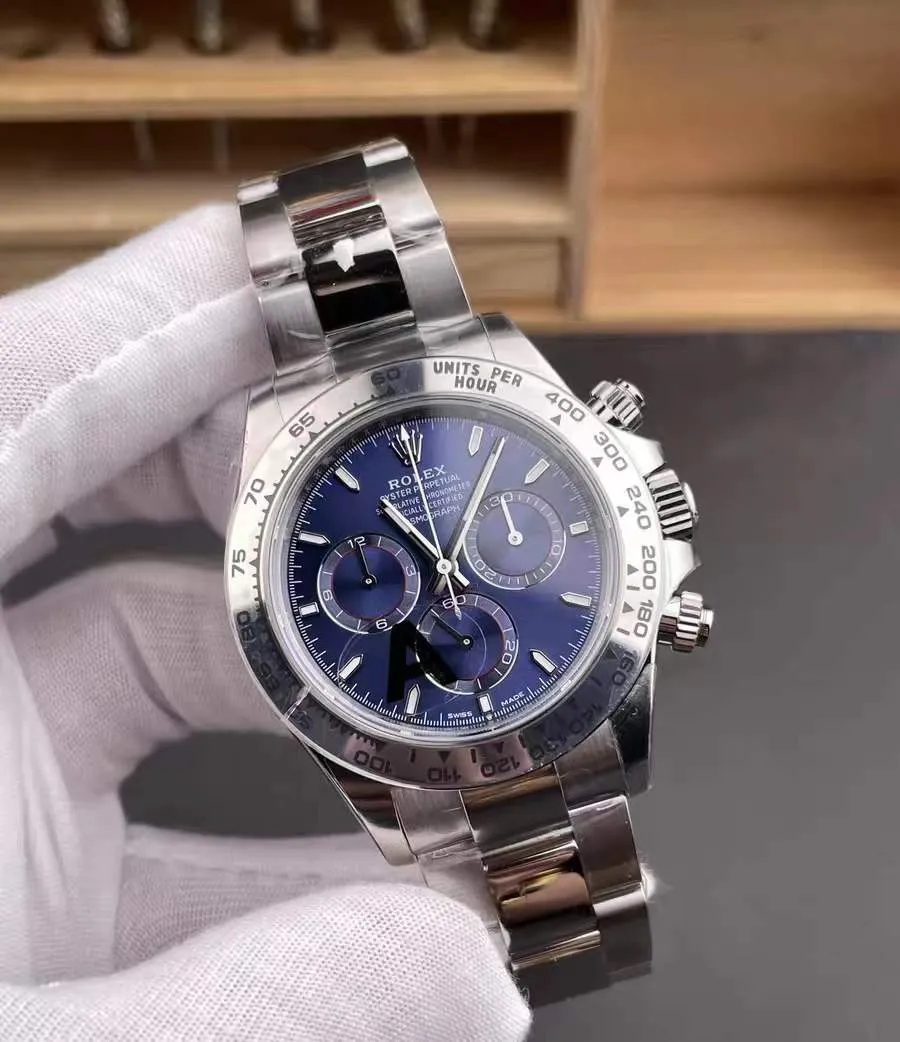 VS Factory Rolex Cosmograph Daytona 40mm Blue Dial White Gold (126509) 1:1 Super Clone – DD4131 Movement - VS Factory Official photo 3
