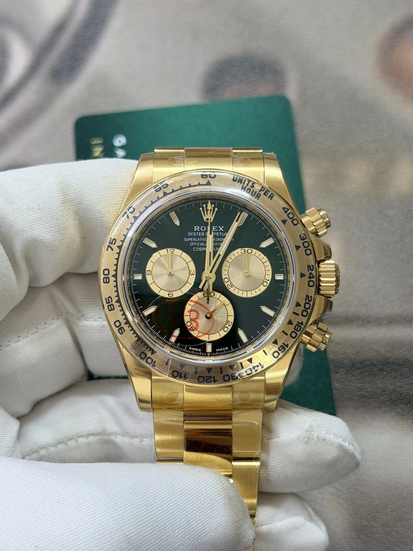 VS Factory Rolex Cosmograph Daytona 40mm Green Dial Yellow Gold(126508) 1:1 Super Clone – DD4131 Movement - VS Factory Official