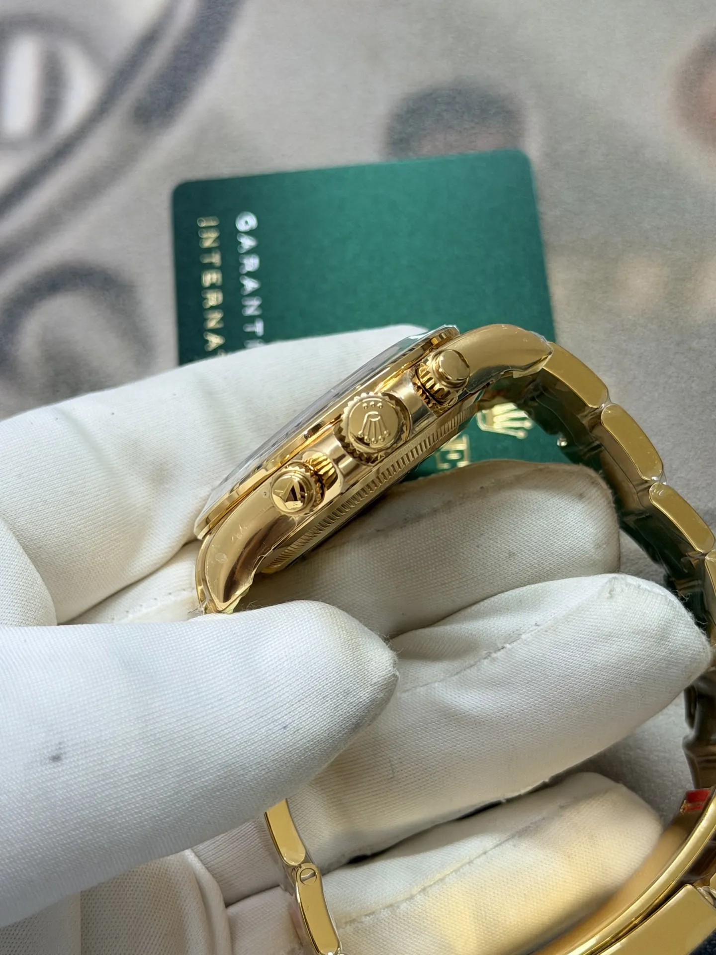 VS Factory Rolex Cosmograph Daytona 40mm Green Dial Yellow Gold(126508) 1:1 Super Clone – DD4131 Movement - VS Factory Official photo 5