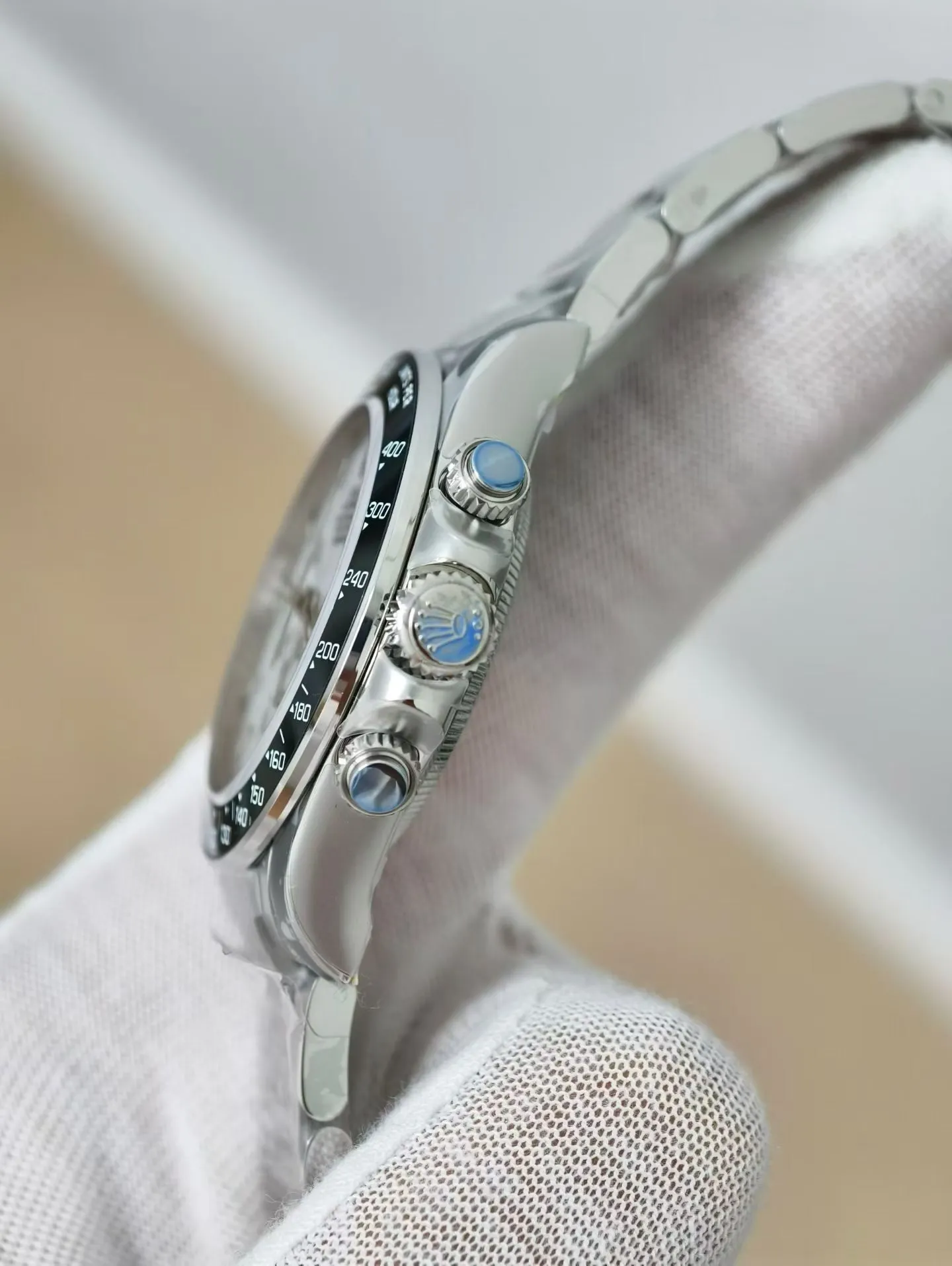 VS Factory Rolex Cosmograph Daytona 40mm "Panda" White Dial Exhibition Caseback (126502LN) 1:1 Super Clone – DD4131 Movement - VS Factory Official photo 7