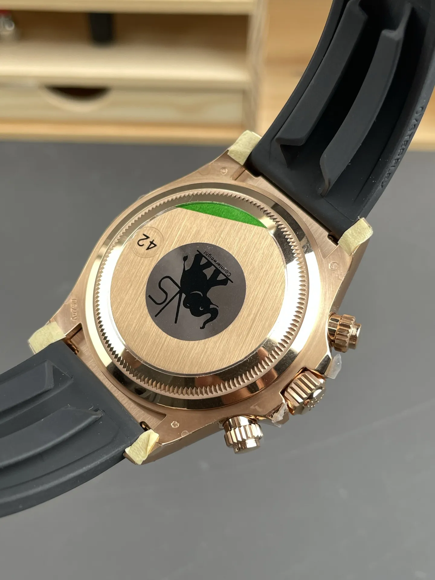 VS Factory Rolex Cosmograph Daytona "Black Diamond" Everose Gold Rubeer Strap(126515LN) 1:1 Super Clone - DD4131 Movement - VS Factory Official photo 6