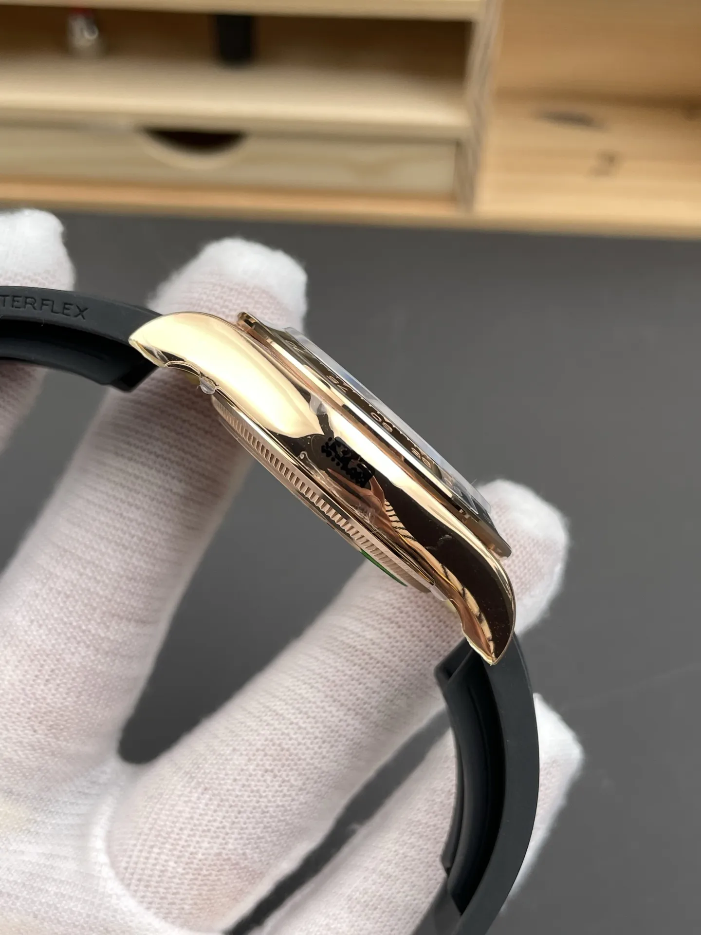 VS Factory Rolex Cosmograph Daytona "Black Diamond" Everose Gold Rubeer Strap(126515LN) 1:1 Super Clone - DD4131 Movement - VS Factory Official photo 7