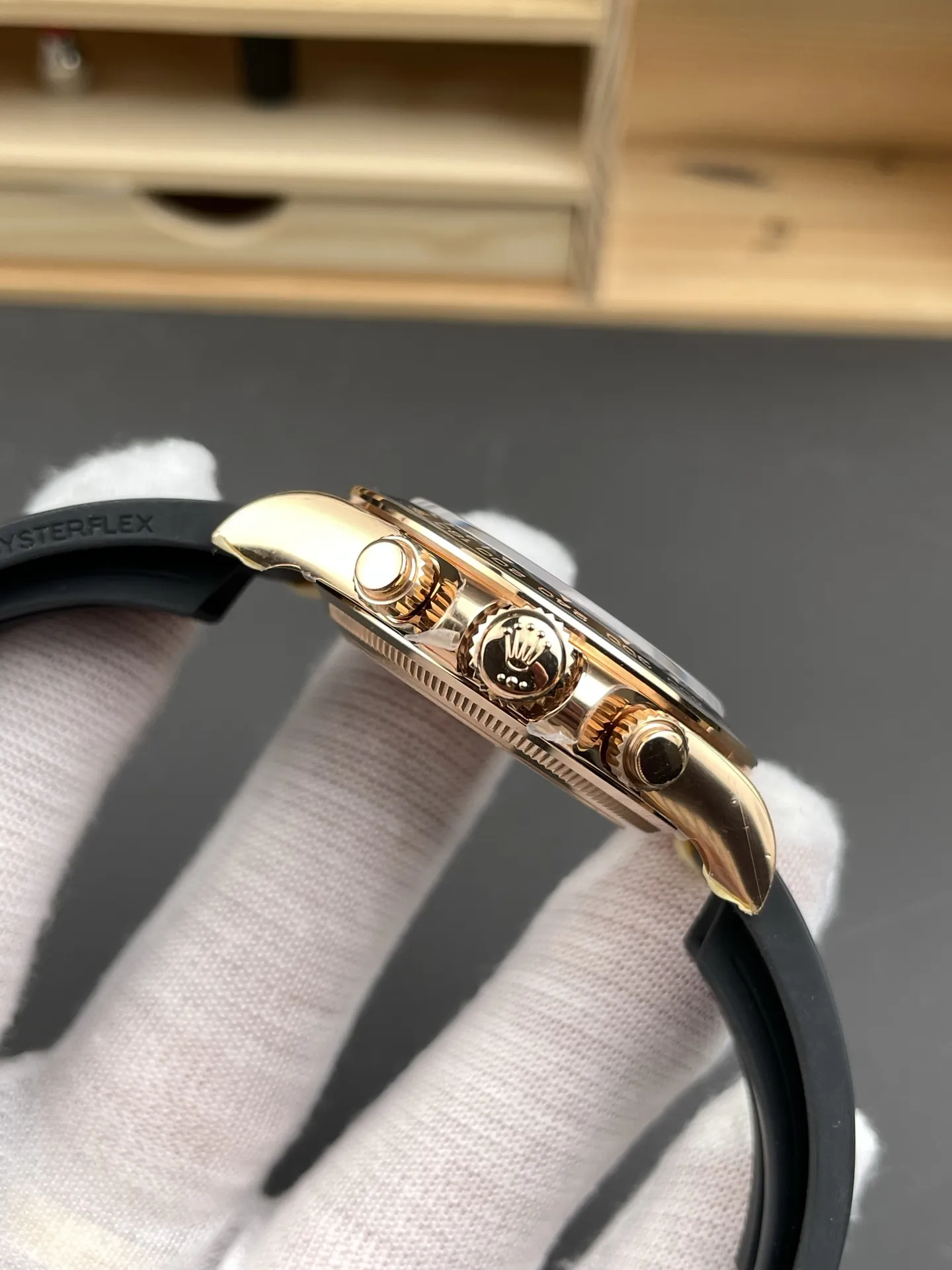 VS Factory Rolex Cosmograph Daytona "Black Diamond" Everose Gold Rubeer Strap(126515LN) 1:1 Super Clone - DD4131 Movement - VS Factory Official photo 10