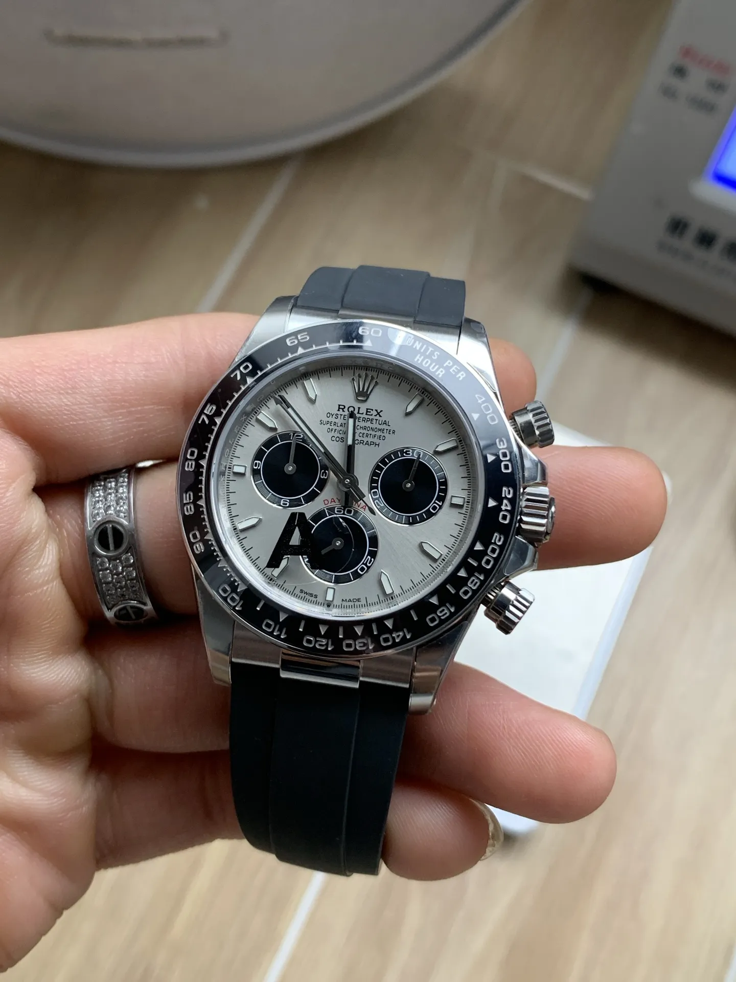 VS Factory Rolex Cosmograph Daytona "Grey Ghost" Slate Dial Rubber Strap (126519LN) 1:1 Super Clone - DD4131 Movement - VS Factory Official photo 4