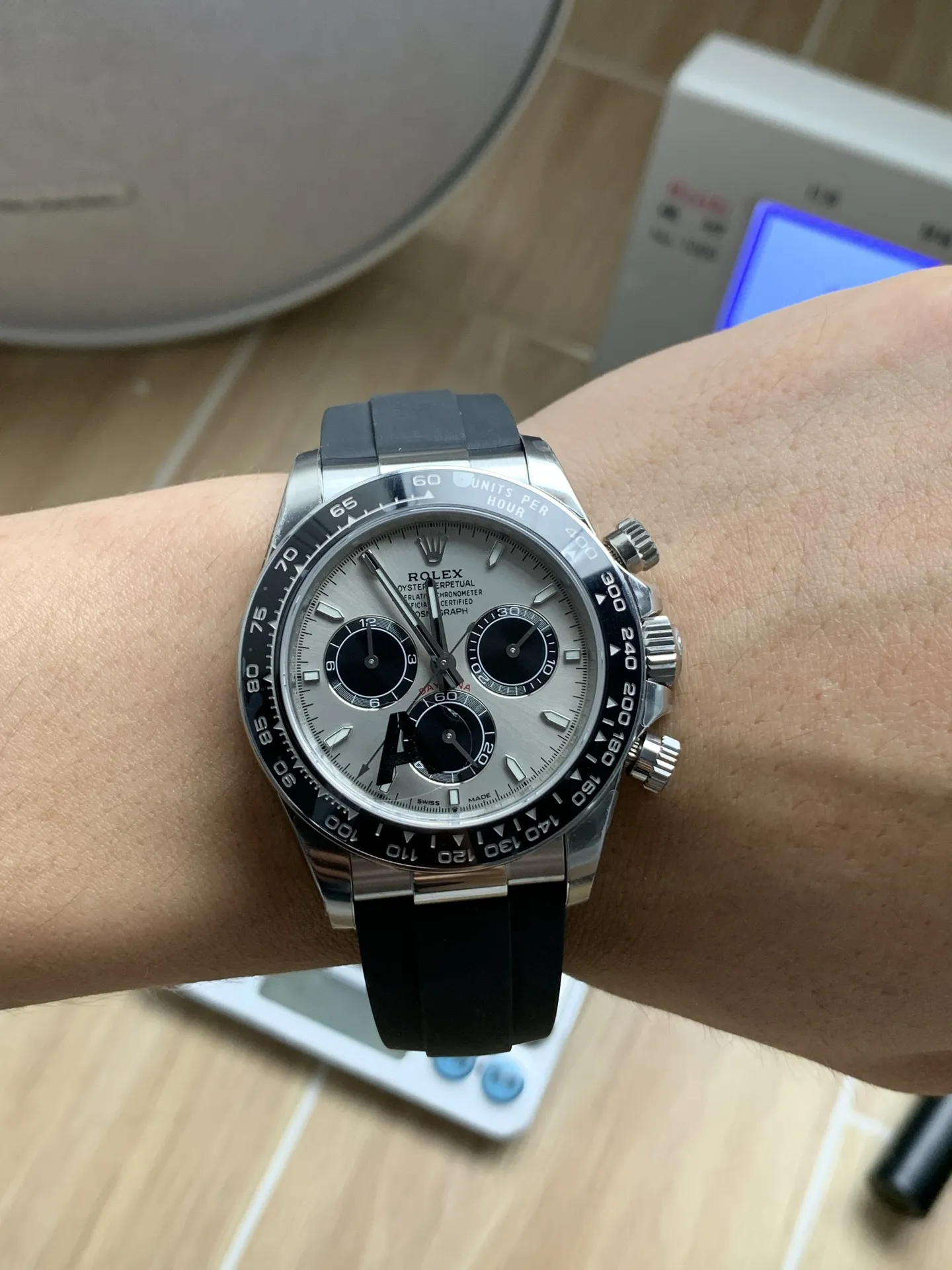 VS Factory Rolex Cosmograph Daytona "Grey Ghost" Slate Dial Rubber Strap (126519LN) 1:1 Super Clone - DD4131 Movement - VS Factory Official photo 5