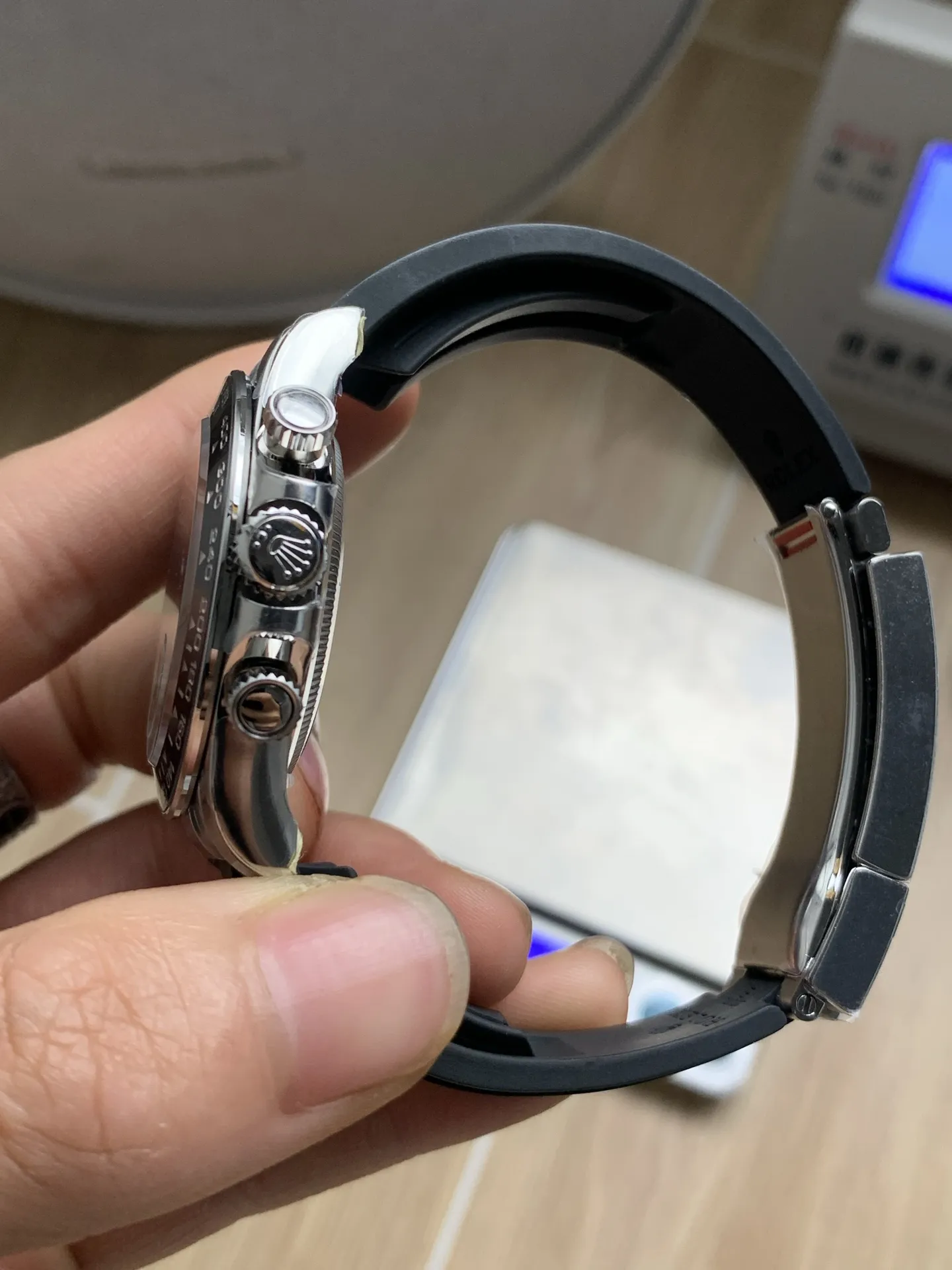 VS Factory Rolex Cosmograph Daytona "Grey Ghost" Slate Dial Rubber Strap (126519LN) 1:1 Super Clone - DD4131 Movement - VS Factory Official photo 7