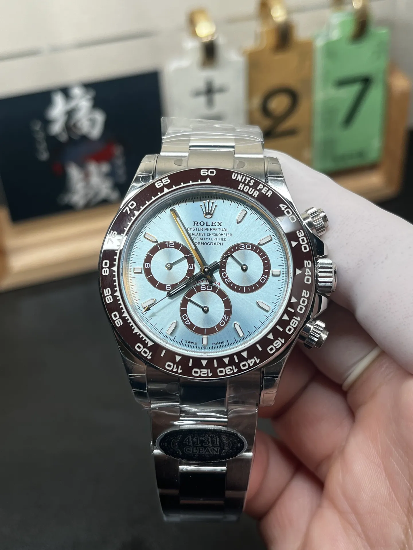 VS Factory Rolex Cosmograph Daytona "Ice Blue" Platinum (126506) 1:1 Super Clone - DD4131 Movement - VS Factory Official photo 3