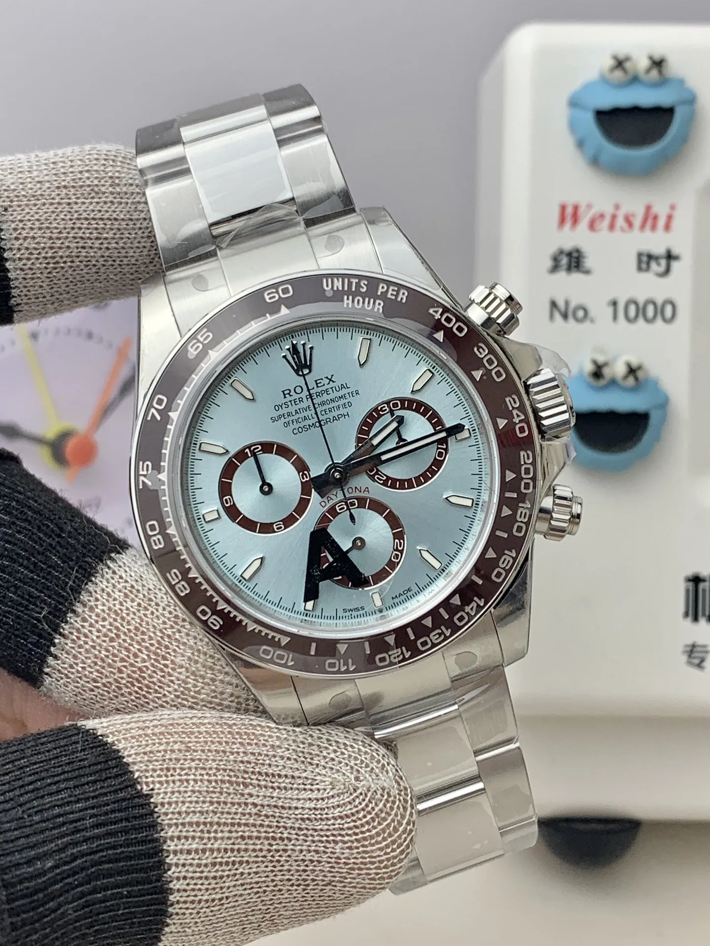 VS Factory Rolex Cosmograph Daytona "Ice Blue" Platinum (126506) 1:1 Super Clone - DD4131 Movement - VS Factory Official photo 4